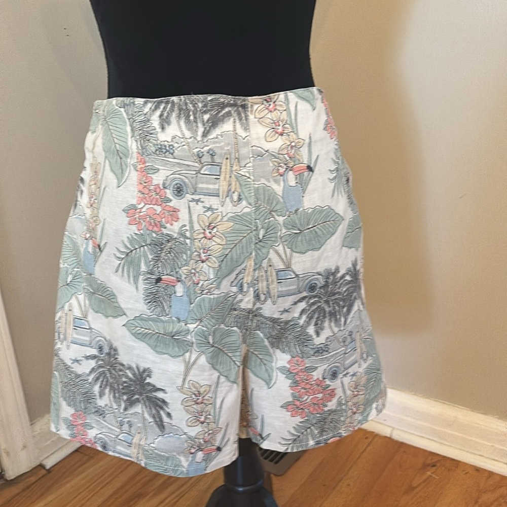 CC California Linen Surfing Print Short and Top Set Size XL - Picture 9 of 11